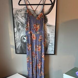 American Eagle Outfitters Blue Floral Dress